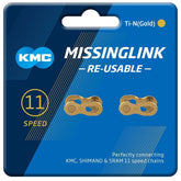 Kmc Missinglinks 11R Ti-N Gold 2 Pr (Re-Useable) Spares & Accessories